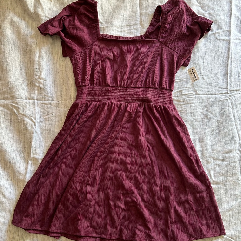 Old Navy Burgundy Mini Dress NWT